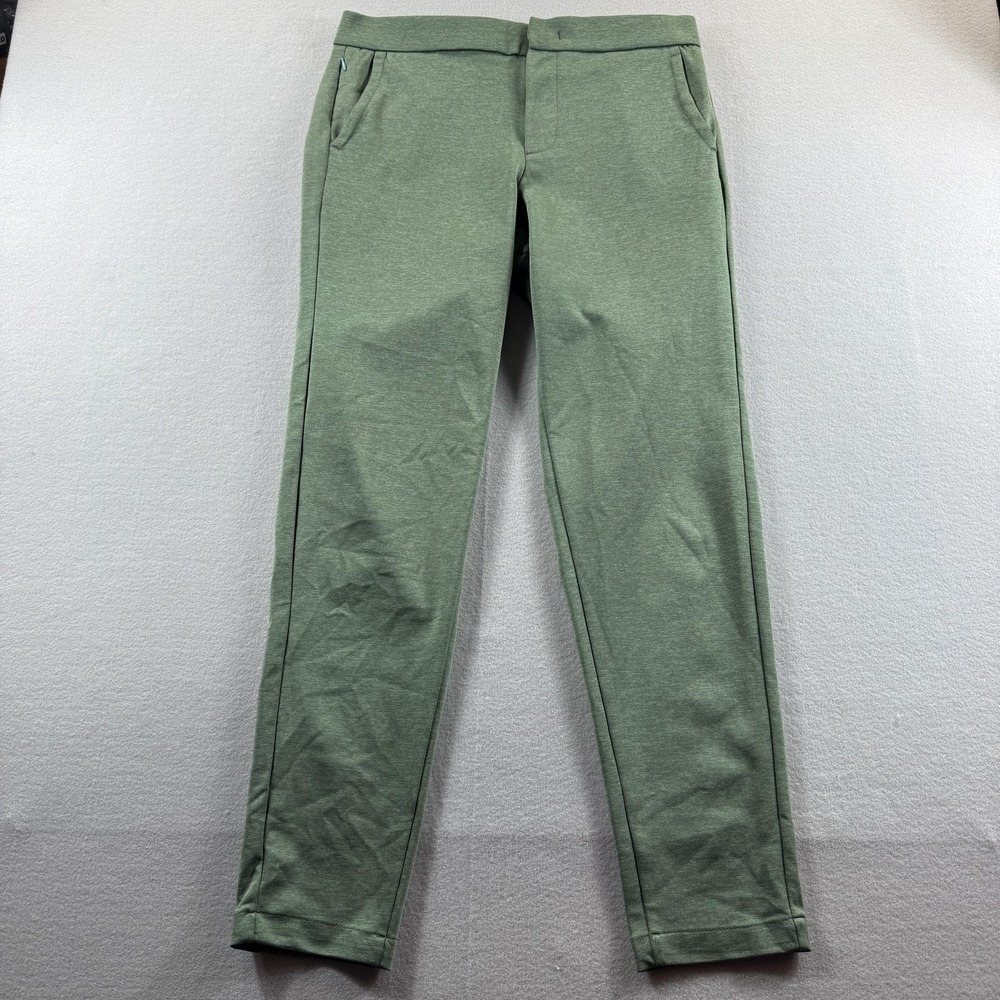 Bonobos Pants Mens Med 34x31 Green Knit Jogger Elastic Waist Slim Tapered Casual